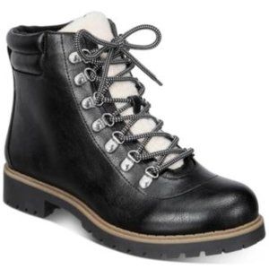 Style Co Maariah Lace-Up Lug Sole Booti NWT